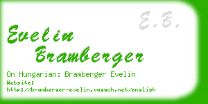 evelin bramberger business card